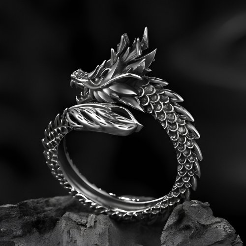 Anel Ajustável Dragão Viserion - Game Of Thrones
