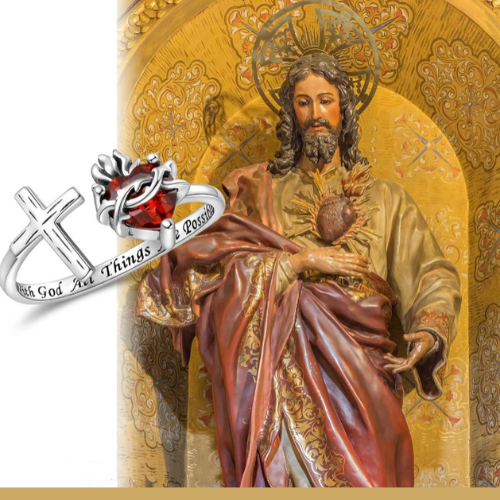 Anel Ajustável Sagrado Coração