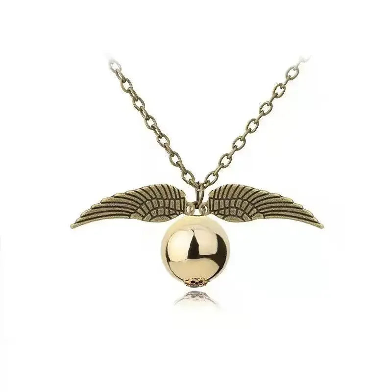 Colar + Pulseira Pomo de Ouro - Harry Potter