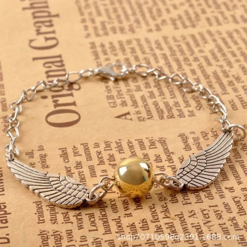 Colar + Pulseira Pomo de Ouro - Harry Potter