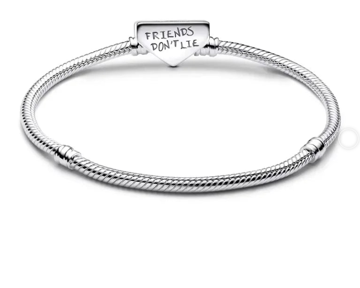 Pulseira Prata Friends Don't Lie - Stranger Things