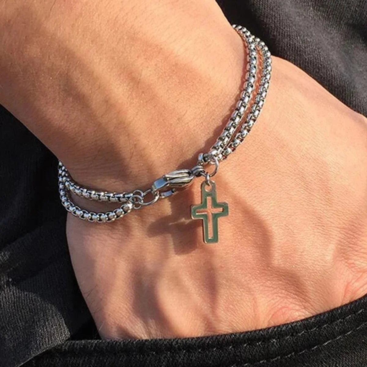 Pulseira Cruz Sagrada